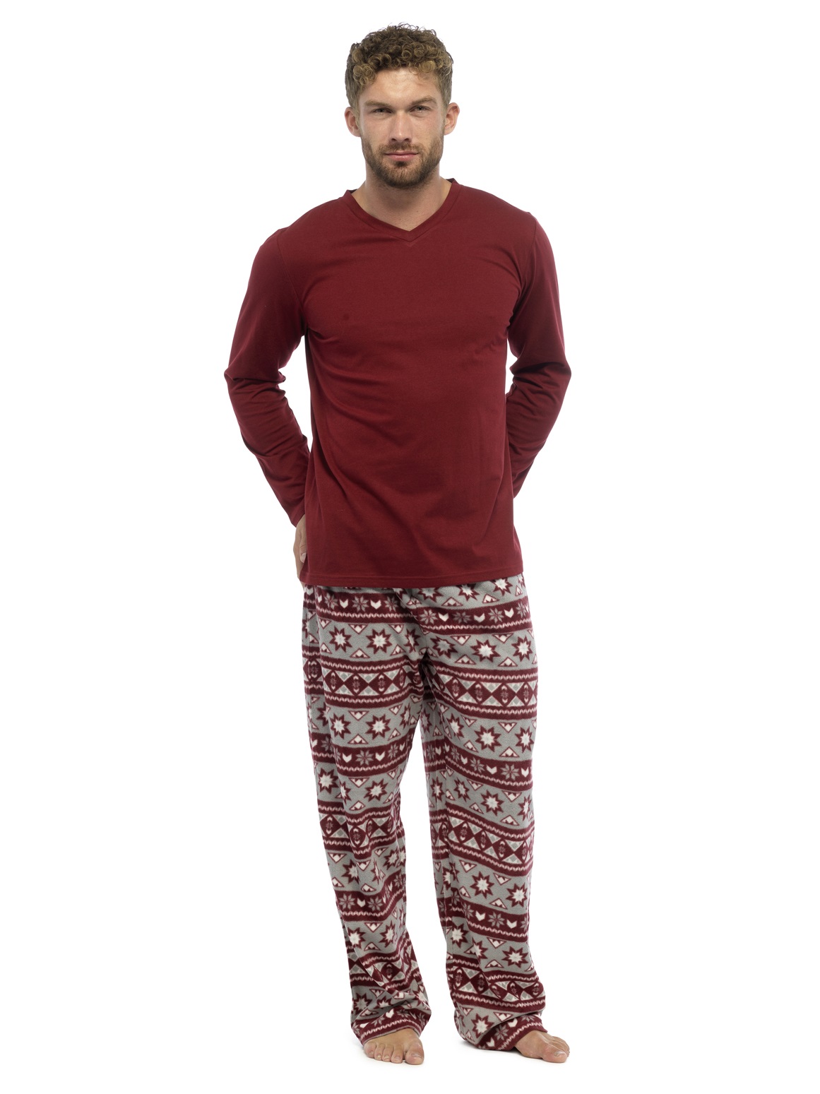 Mens 2 Piece Luxury Full Length Pyjamas Set Gents Boys Pjs Pj's Gift Size SXXL eBay